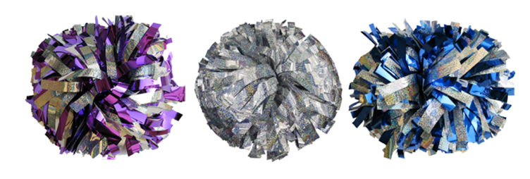 holographic cheer poms