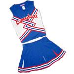 sleeveless cheerleading uniforms