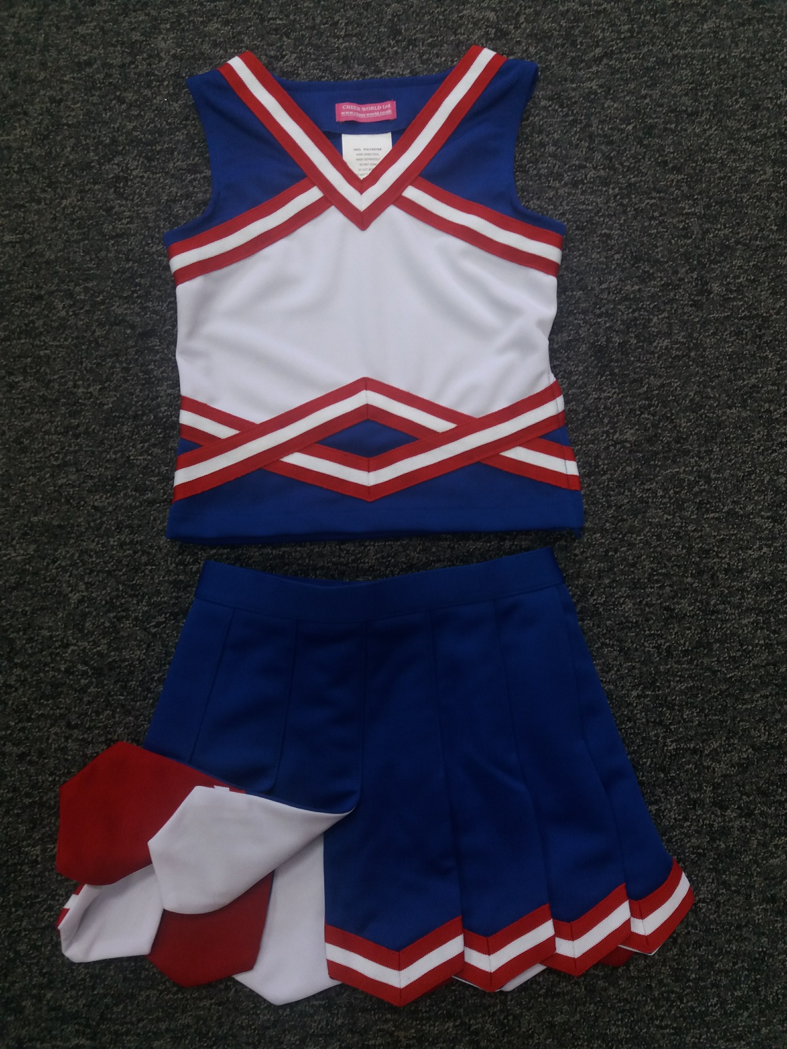 Designer Sleeveless Cheerleading Uniforms Available with Cheer World