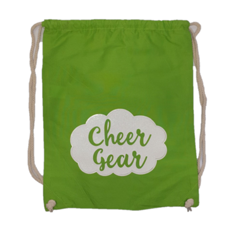 lime green drawstring bag